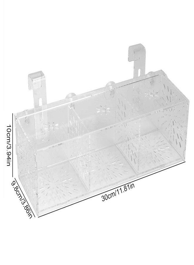 Hffheer Fish Breeding Isolation Box Aquarium Acclimation Hatchery Incubator Acrylic Transparent Aquarium Hatchery Incubator Holder(30CM*10CM*10CM) - Image 2
